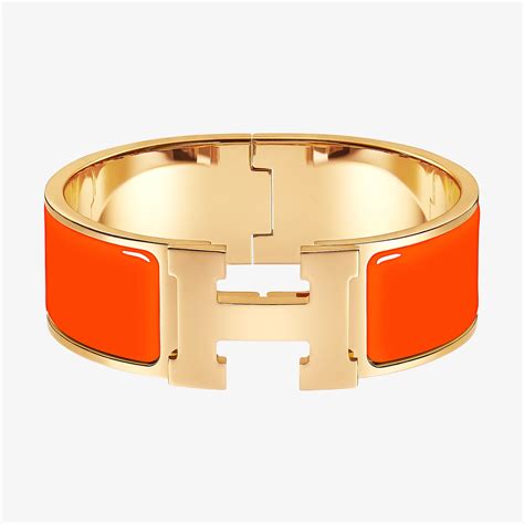 bracelete hermes click branco com dourado original|braceletes hermes.